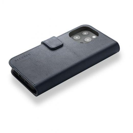 Чехол-книжка Decoded Detachable Wallet Navy для iPhone 13 Pro