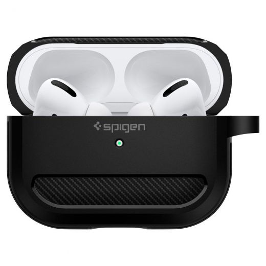 Чохол Spigen Rugged Armor Matte Black для AirPods Pro