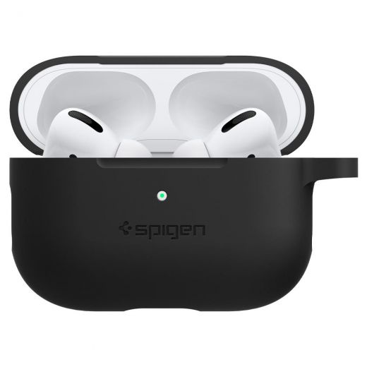 Чехол Spigen Silicone Fit Black для AirPods Pro