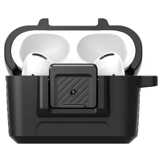 Чехол с замком и карабином Spigen Lock Fit Matte Black для AirPods Pro (ACS04755)