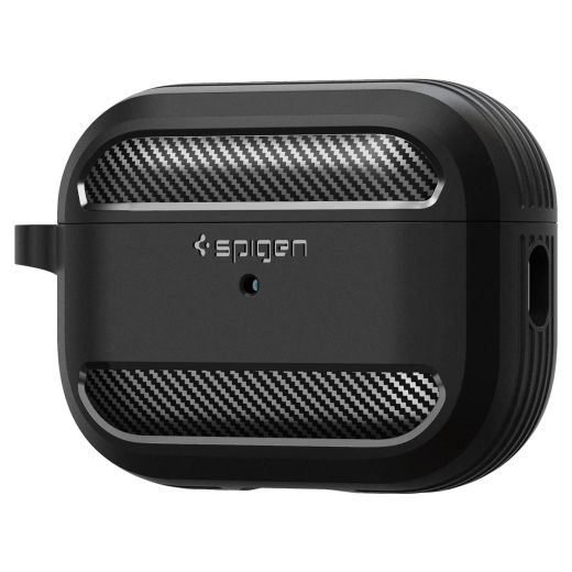 Чехол Spigen Rugged Armor Matte Black для AirPods Pro 2 (2022) (ACS05482)