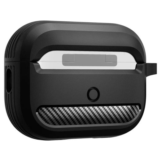 Чехол Spigen Rugged Armor Matte Black для AirPods Pro 2 (2022) (ACS05482)