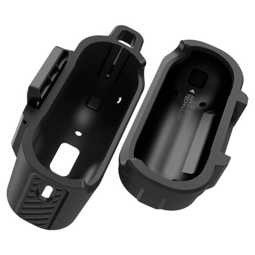Чехол с замком и карабином Spigen Lock Fit Matte Black для AirPods Pro 2 (ACS05485)