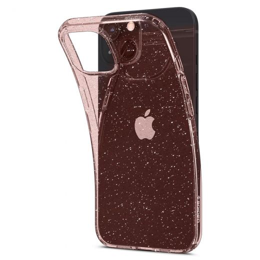 Чехол Spigen Liquid Crystal Glitter Rose Quartz для iPhone 13 (ACS03517)