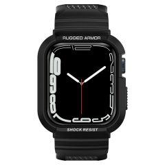 Чохол-ремінець Spigen Rugged Armor Pro Designed Black для Apple Watch 45mm | 44mm Series 9 | 8 | 7  (062CS25324)