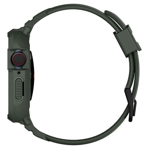 Чохол-ремінець Spigen Rugged Armor Pro Designed Military Green для Apple Watch 45mm | 44mm Series 9 | 8 | 7  (062CS26016)