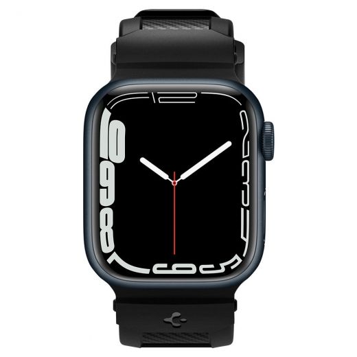 Ремешок Spigen Rugged Matte Black для Apple Watch 45mm | 44mm | 42mm (AMP02854)