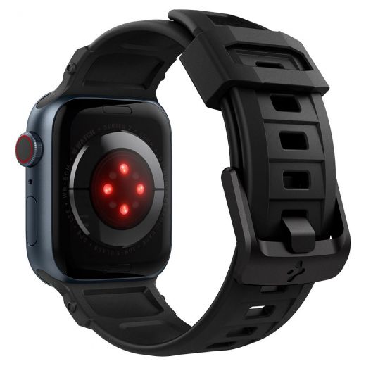 Ремешок Spigen Rugged Matte Black для Apple Watch 45mm | 44mm | 42mm (AMP02854)