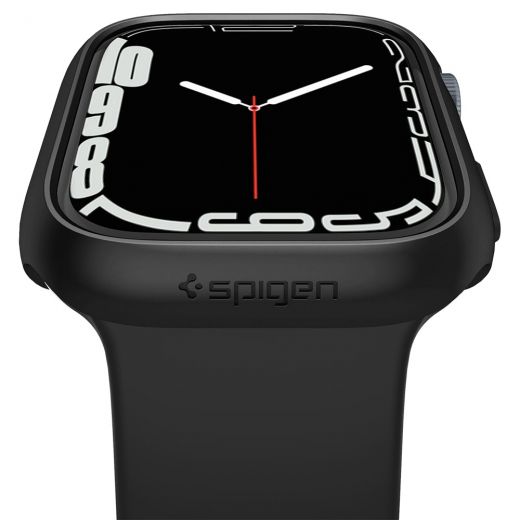 Чохол Spigen Thin Fit Black для Apple Watch 9 | 8 | 7  41mm (ACS04184)
