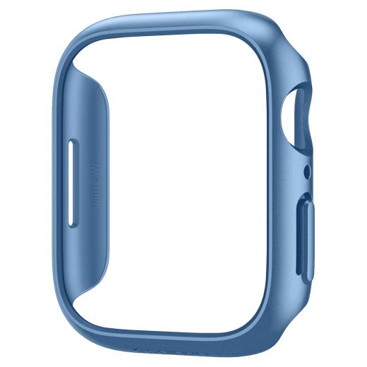 Чехол Spigen Thin Fit Metallic Blue для Apple Watch 9 | 8 | 7  41mm (ACS04186)