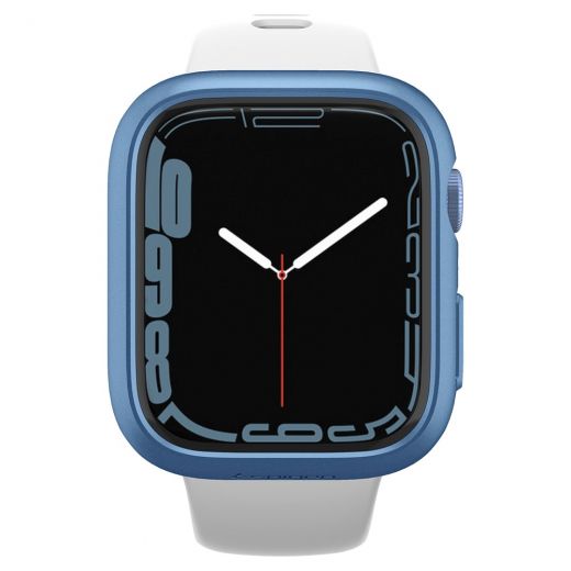 Чехол Spigen Thin Fit Metallic Blue для Apple Watch 9 | 8 | 7  41mm (ACS04186)