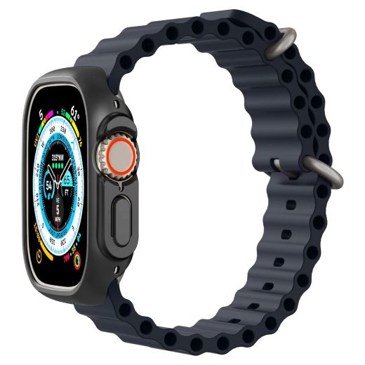 Захисний чохол Spigen Thin Fit Black для Apple Watch Ultra | Ultra 2 49mm (ACS05458)