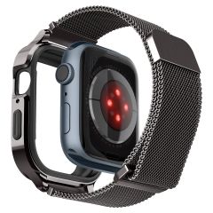 Чехол с ремешком Spigen Metal Fit Pro Graphite для Apple Watch Series 9 | 8 | 7  45mm (ACS04585)