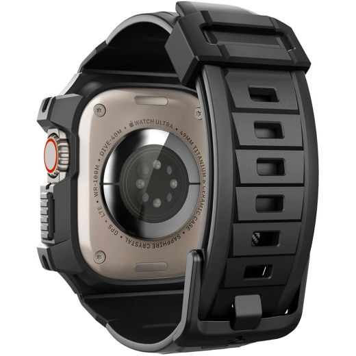 Защитный чехол Spigen Rugged Armor Pro Black для Apple Watch Ultra | Ultra 2 49mm (ACS05460)