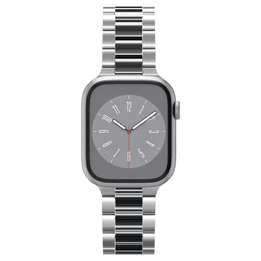 Металевий ремінець SpigenModern Fit 316L Silver для Apple Watch 49mm | 45mm | 44mm | 42mm (AMP06356)