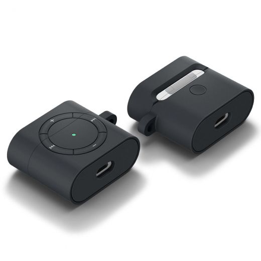 Силиконовый чехол Spigen Classic Shuffle Charcoal для Apple AirPods 3 (ASD01992)