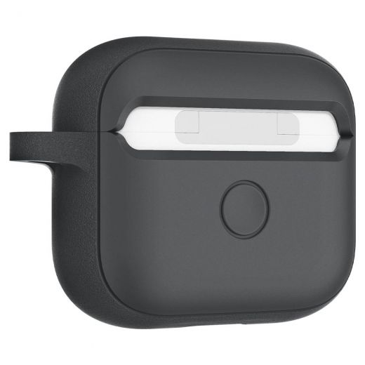 Силиконовый чехол Spigen Silicone Fit Charcoal для Apple AirPods 3 (ASD01985)