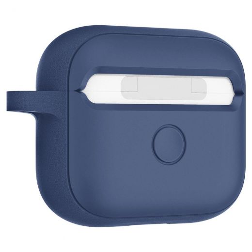 Силиконовый чехол Spigen Silicone Fit Deep Blue для Apple AirPods 3 (ASD02899)