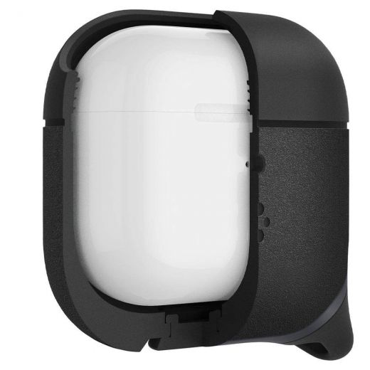 Силіконовий чохол Spigen Slim Armor IP Black для Apple AirPods 3 (ASD01990)