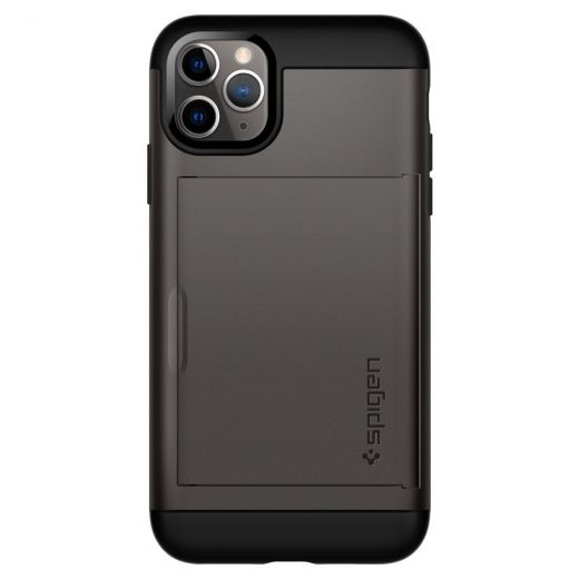 Чехол Spigen Slim Armor CS Gunmetal для iPhone 11 Pro Max