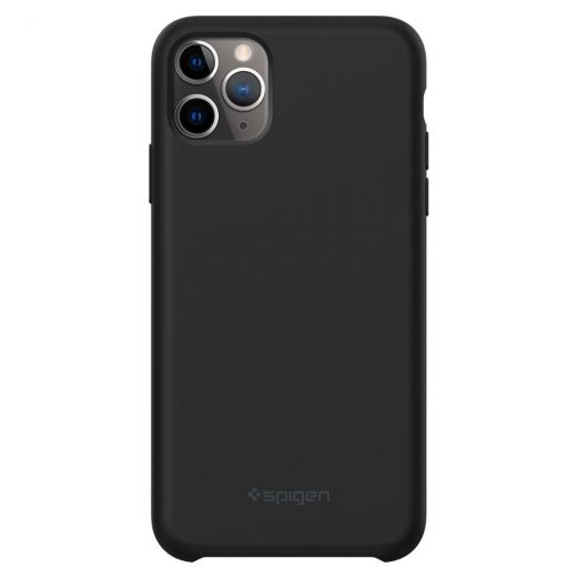 Чехол Spigen Silicone Fit Black для iPhone 11 Pro Max