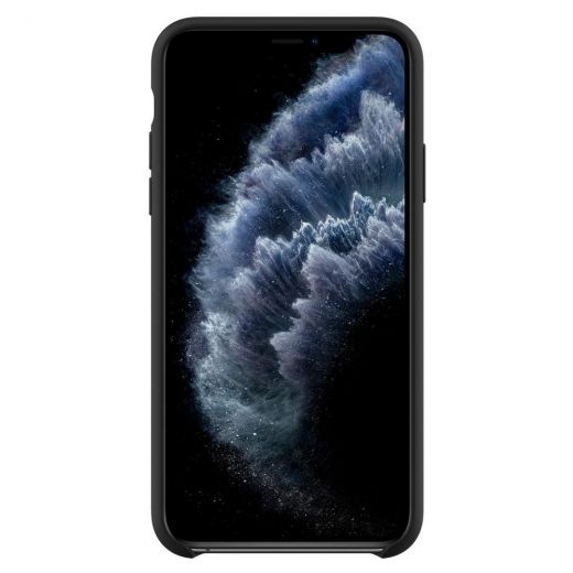 Чехол Spigen Silicone Fit Black для iPhone 11 Pro Max