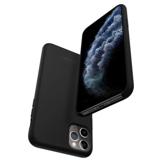 Чехол Spigen Silicone Fit Black для iPhone 11 Pro Max