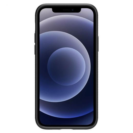 Чехол Spigen Liquid Air Matte Black для iPhone 12 | 12 Pro (ACS01701)