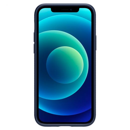 Чехол Spigen Liquid Air Navy Blue для iPhone 12 | 12 Pro