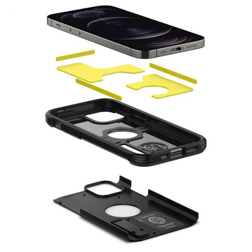 Чохол Spigen Tough Armor Black для iPhone 12 | 12 Pro (ACS01710)