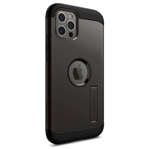 Чехол Spigen Tough Armor Gunmetal для iPhone 12 | 12 Pro (ACS01709)