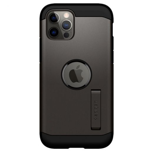 Чехол Spigen Tough Armor Gunmetal для iPhone 12 | 12 Pro (ACS01709)