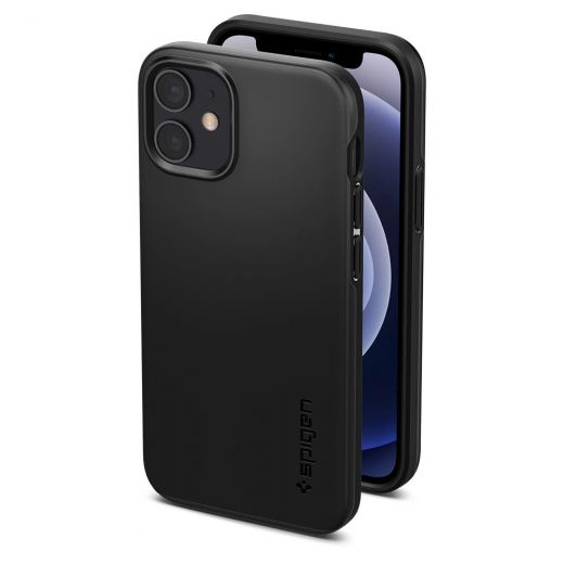 Чехол Spigen Thin Fit Black для iPhone 12 mini (ACS01739)