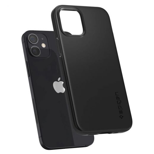 Чехол Spigen Thin Fit Black для iPhone 12 mini (ACS01739)