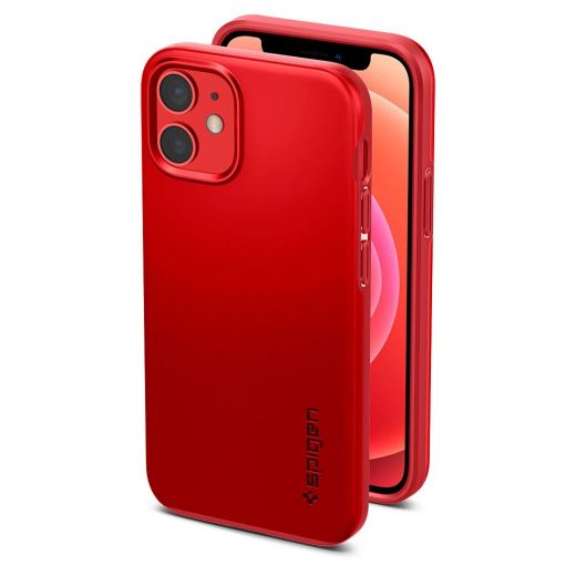 Чехол Spigen Thin Fit Red для iPhone 12 mini