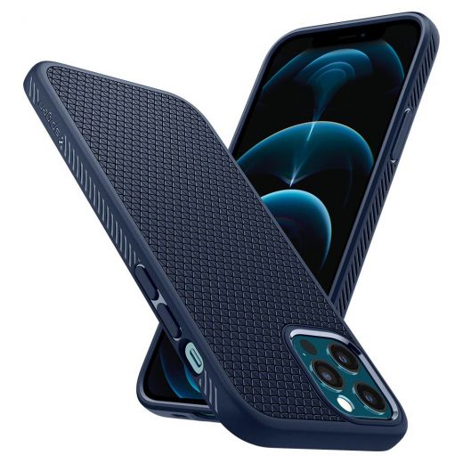 Чехол Spigen Liquid Air Navy Blue для iPhone 12 | 12 Pro