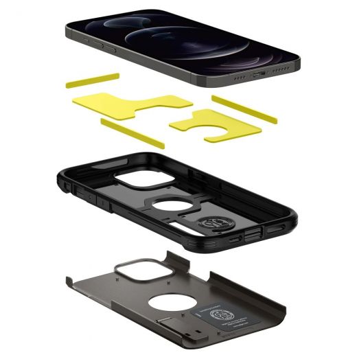 Чохол Spigen Tough Armor Gunmetal для iPhone 12 Pro Max (ACS01625)