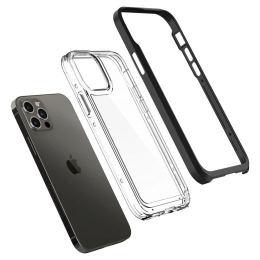 Чохол Spigen Neo Hybrid Crystal Black для iPhone 12 | 12 Pro (ACS01706)