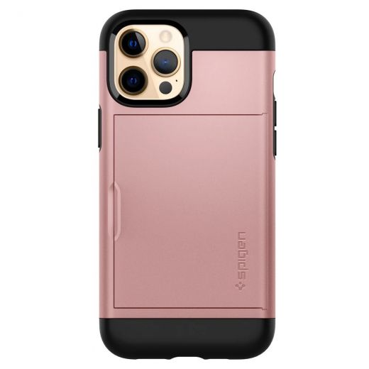 Чехол Spigen Slim Armor CS Rose Gold для iPhone 12 | 12 Pro (ACS01708)