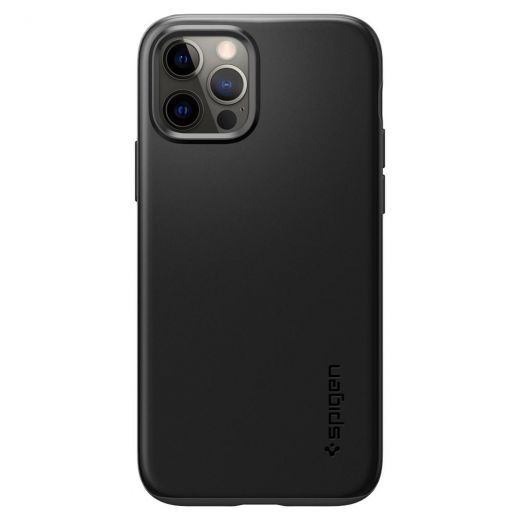Чохол Spigen Thin Fit Black для iPhone 12 | 12 Pro (ACS01696)