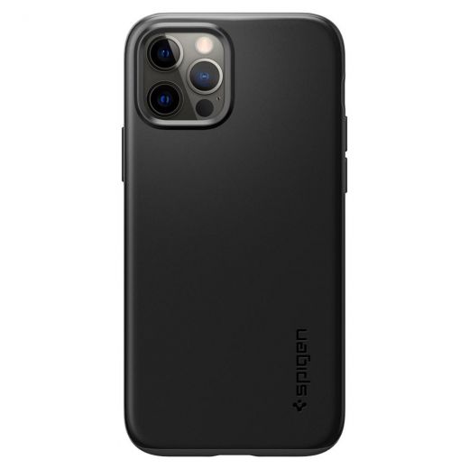 Чехол Spigen Thin Fit Black для iPhone 12 | 12 Pro (ACS01696)