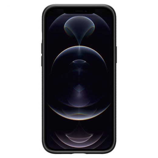 Чохол Spigen Liquid Air Matte Black для iPhone 12 Pro Max (ACS01617)