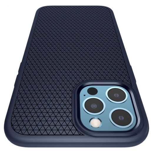 Чехол Spigen Liquid Air Navy Blue для iPhone 12 Pro Max