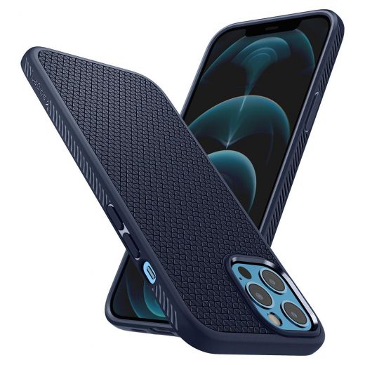 Чехол Spigen Liquid Air Navy Blue для iPhone 12 Pro Max