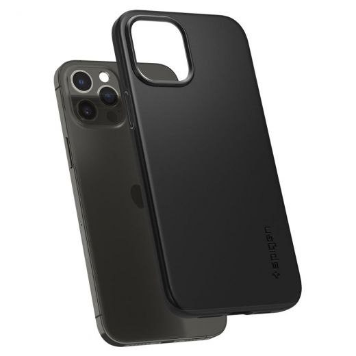 Чехол Spigen Thin Fit Black для iPhone 12 Pro Max (ACS01612)