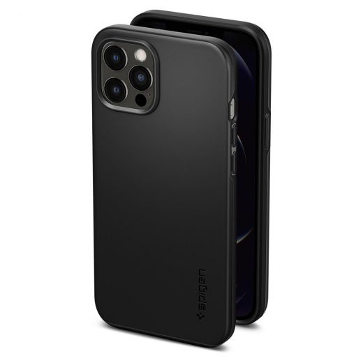 Чехол Spigen Thin Fit Black для iPhone 12 Pro Max (ACS01612)