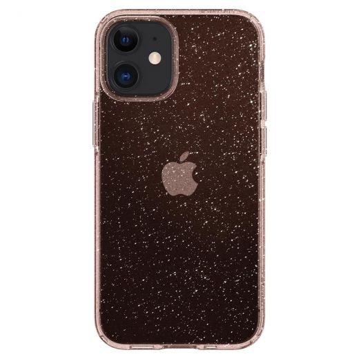 Чохол Spigen Liquid Crystal Glitter Rose Quartz для iPhone 12 mini (ACS01742)