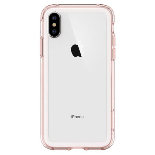 Чехол Spigen Slim Armor Crystal Rose Clear для iPhone XS