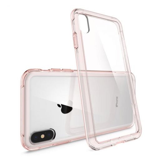 Чехол Spigen Slim Armor Crystal Rose Clear для iPhone XS