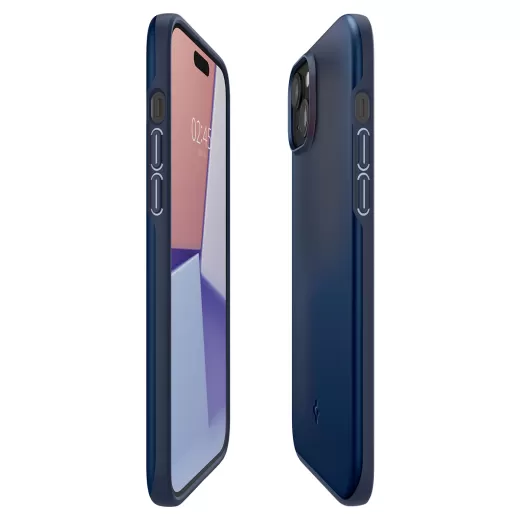 Чехол Spigen Thin Fit Navy Blue для iPhone 15 Plus (ACS06640)